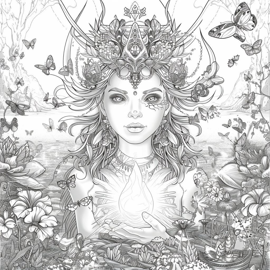 The Golden Goddess of Dreams and Butterflies
