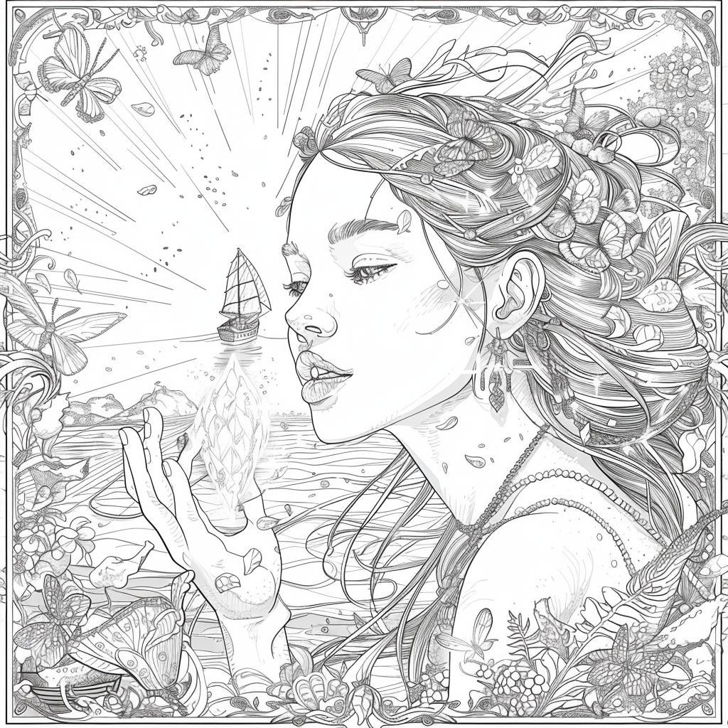The Golden Goddess of Dreams and Butterflies