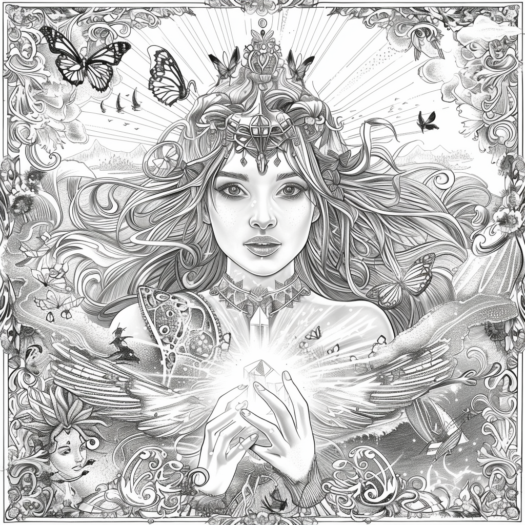 The Golden Goddess of Dreams and Butterflies