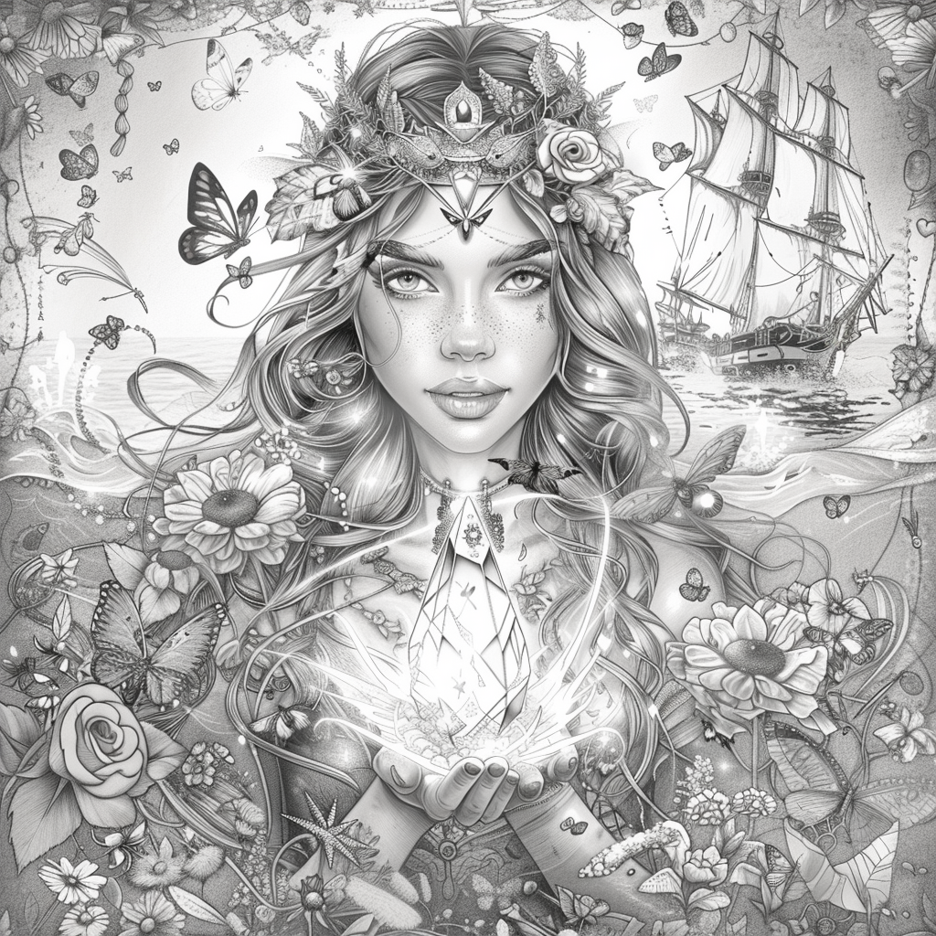 The Golden Goddess of Dreams and Butterflies