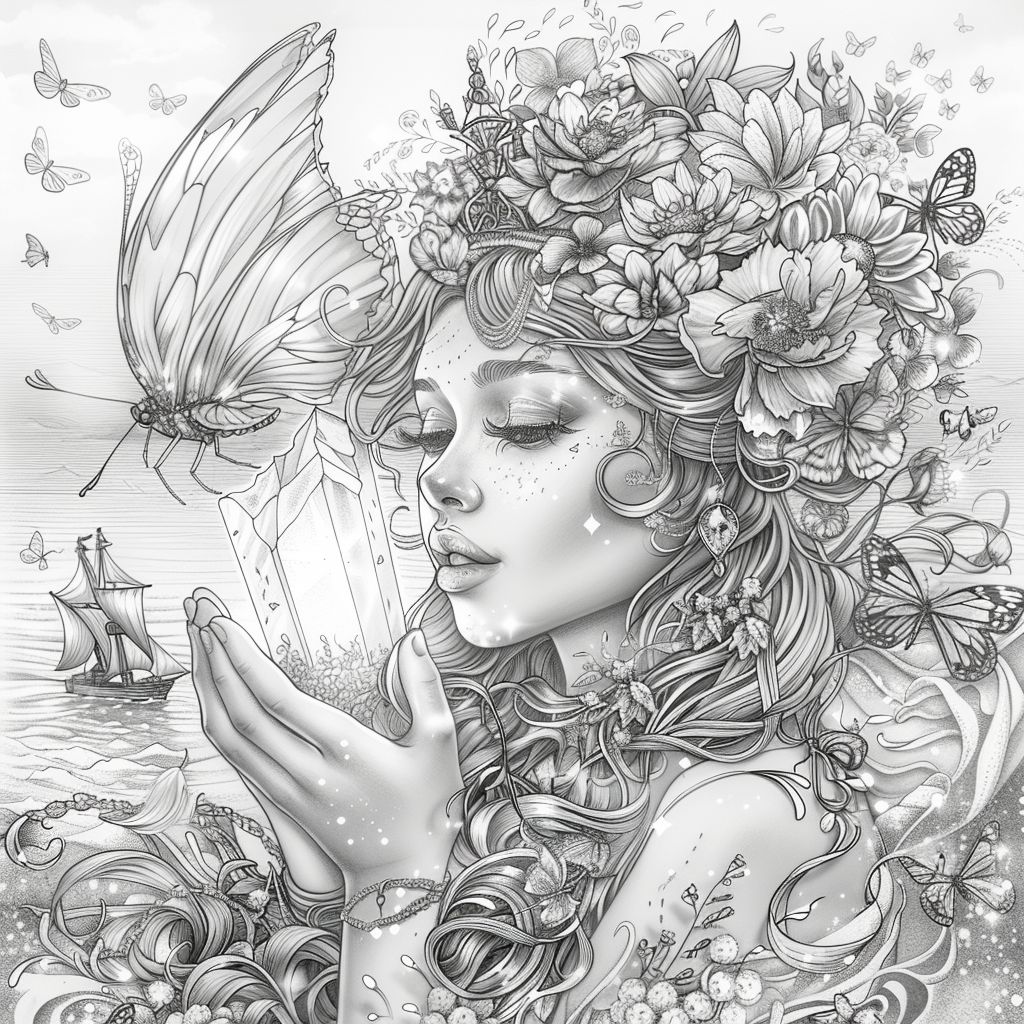 The Golden Goddess of Dreams and Butterflies