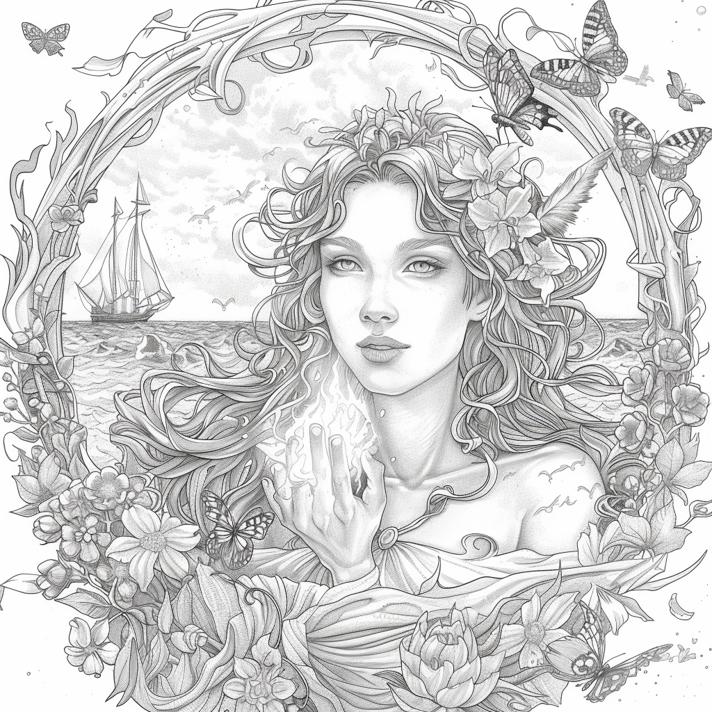 The Golden Goddess of Dreams and Butterflies
