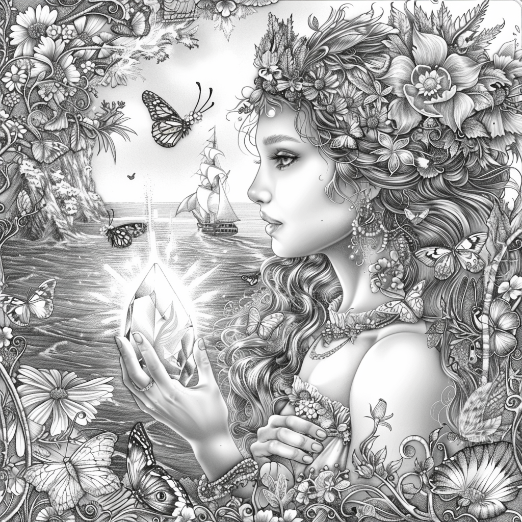 The Golden Goddess of Dreams and Butterflies