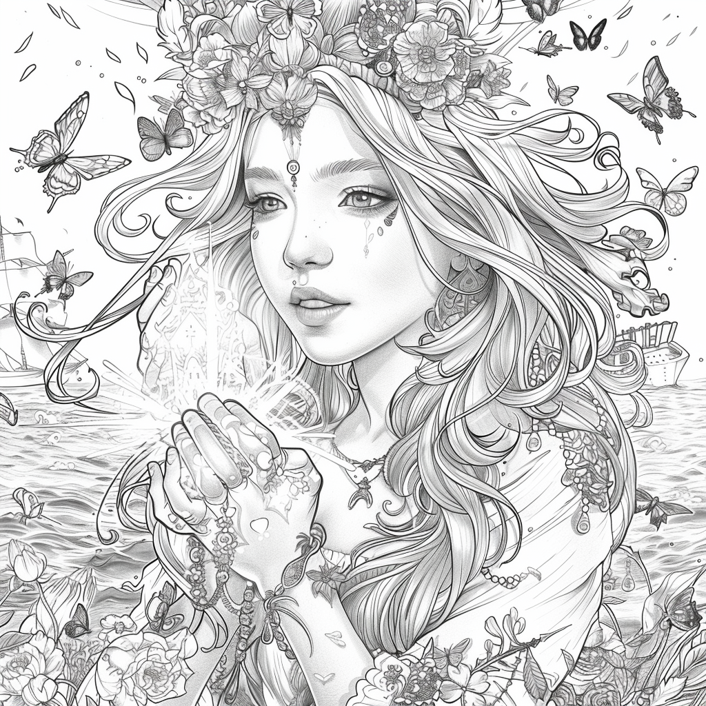 The Golden Goddess of Dreams and Butterflies
