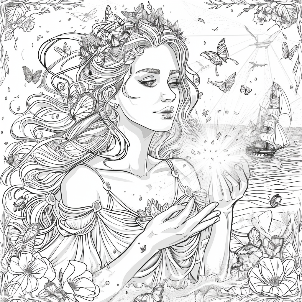 The Golden Goddess of Dreams and Butterflies