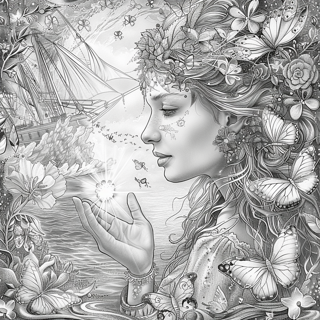 The Golden Goddess of Dreams and Butterflies
