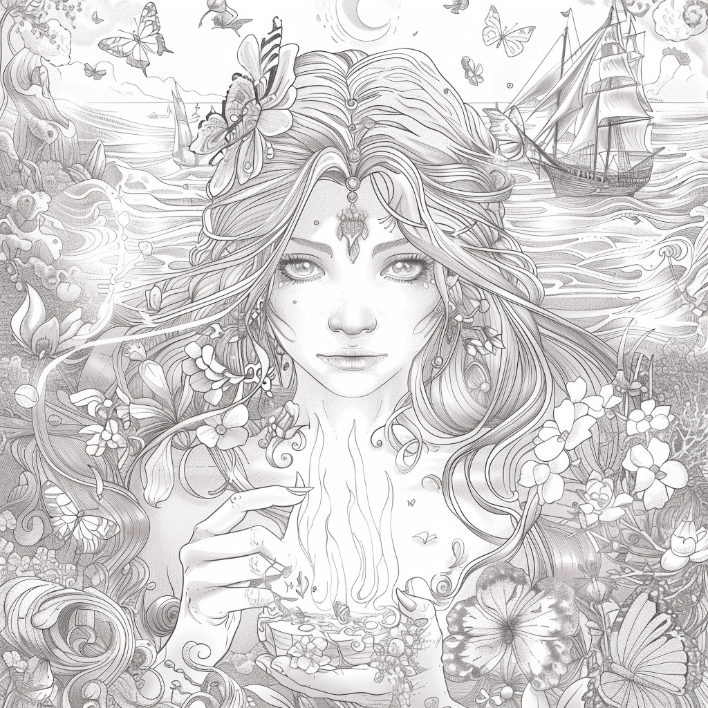 The Golden Goddess of Dreams and Butterflies