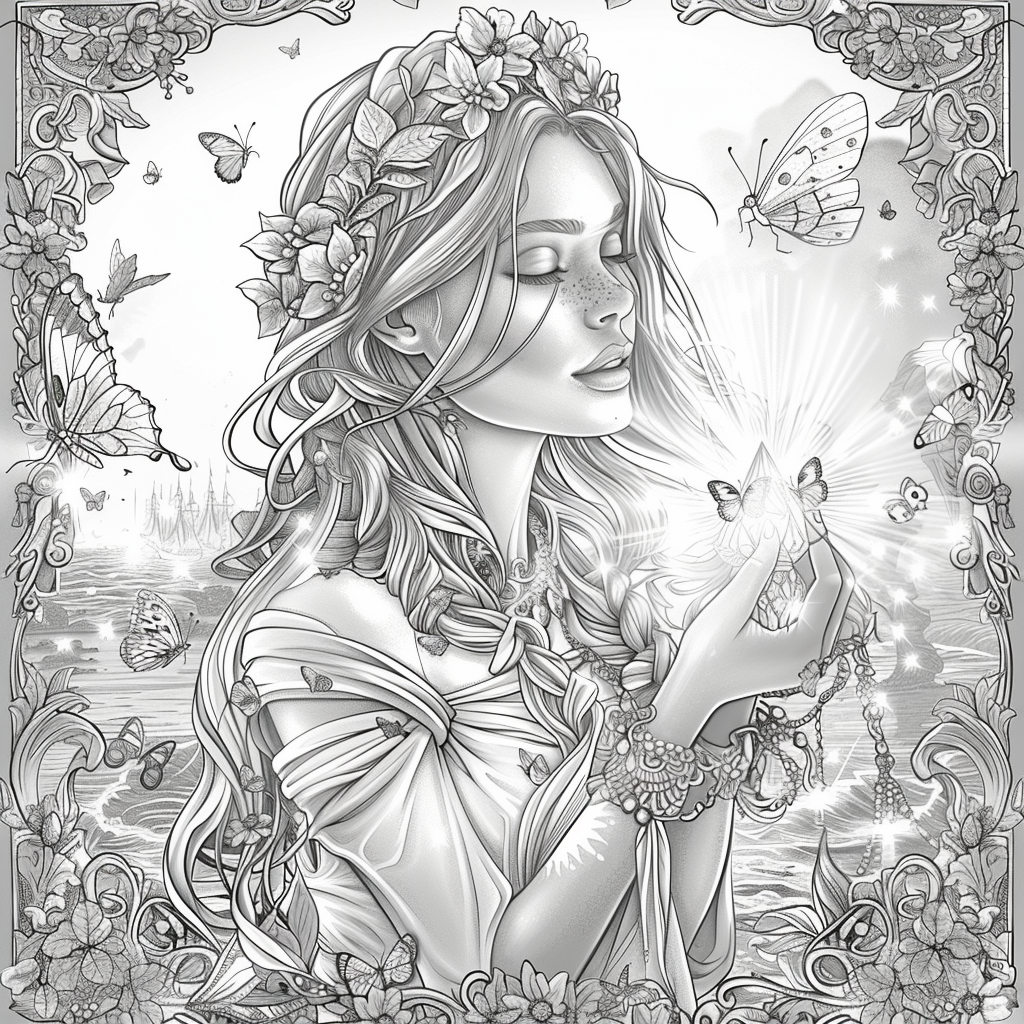 The Golden Goddess of Dreams and Butterflies