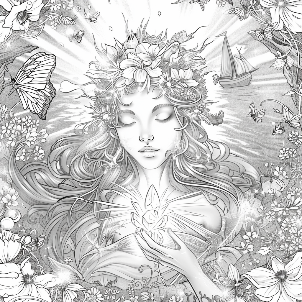 The Ocean Goddess of the Crystal Light