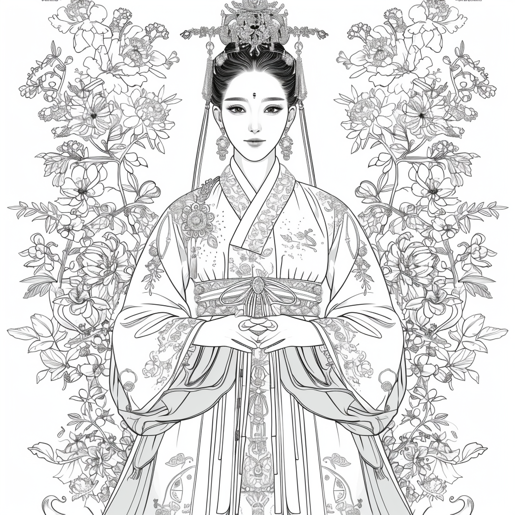Floral Radiance: The Spirit of Spring in Hanbok