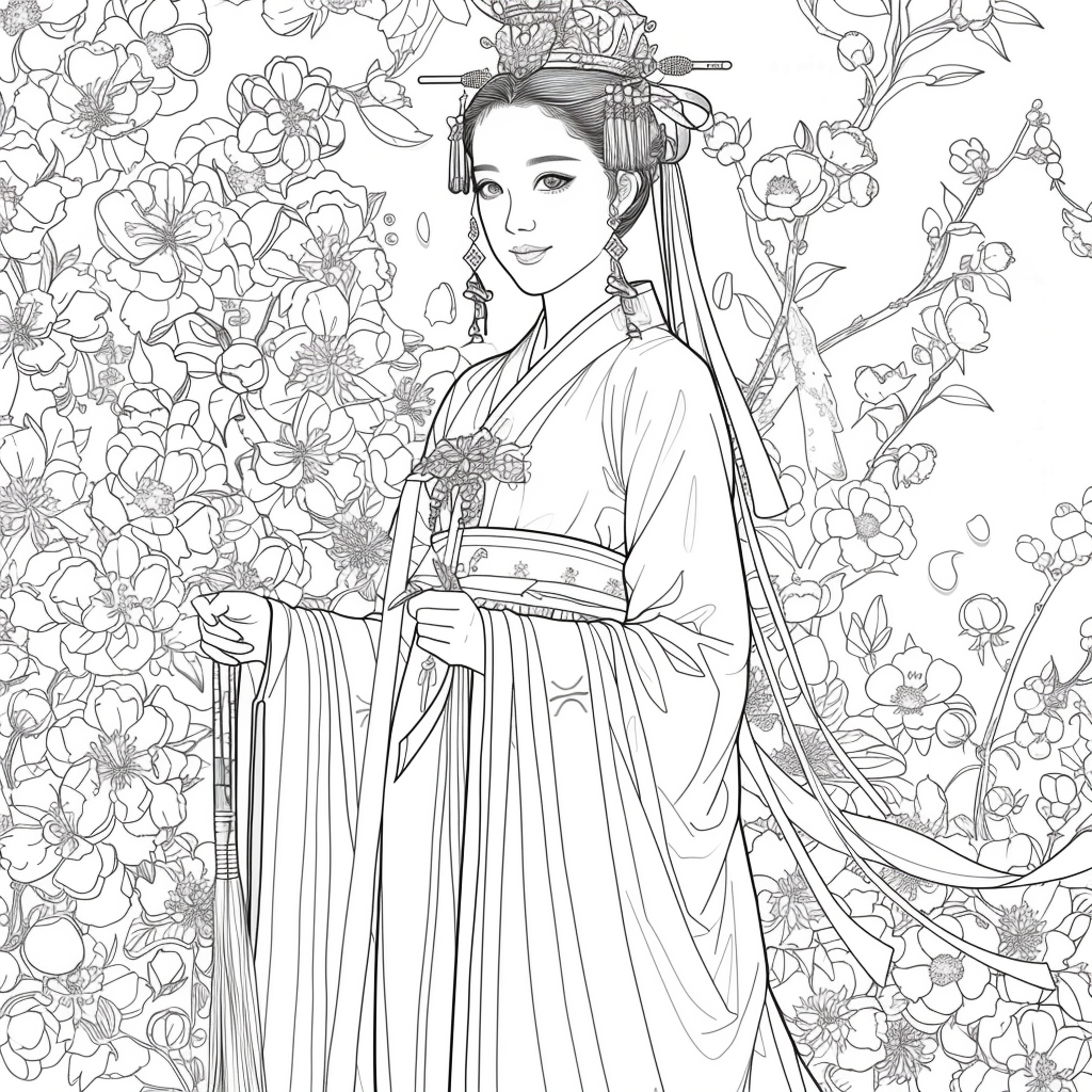 Floral Radiance: The Spirit of Spring in Hanbok