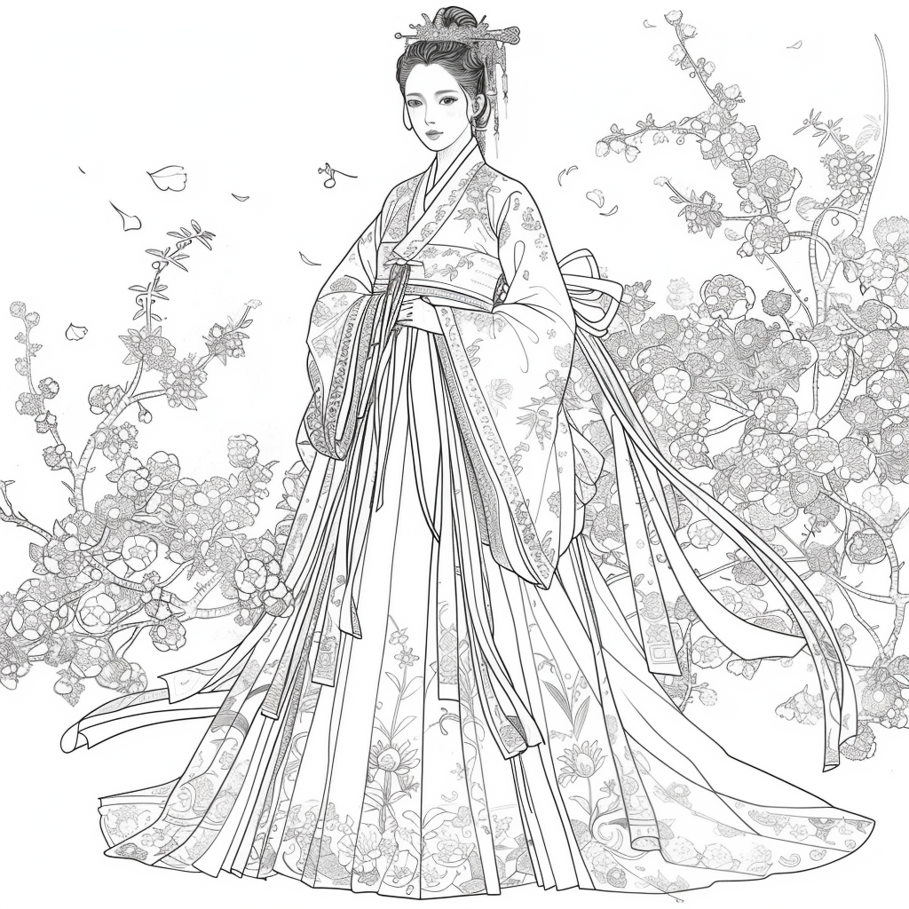 Floral Radiance: The Spirit of Spring in Hanbok