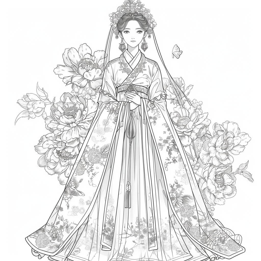 Floral Radiance: The Spirit of Spring in Hanbok