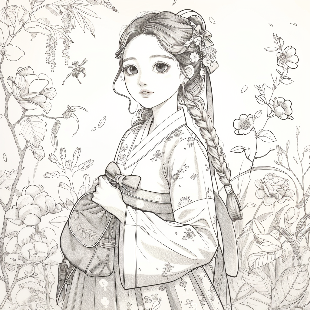 The Rainbow Hanbok Dancer