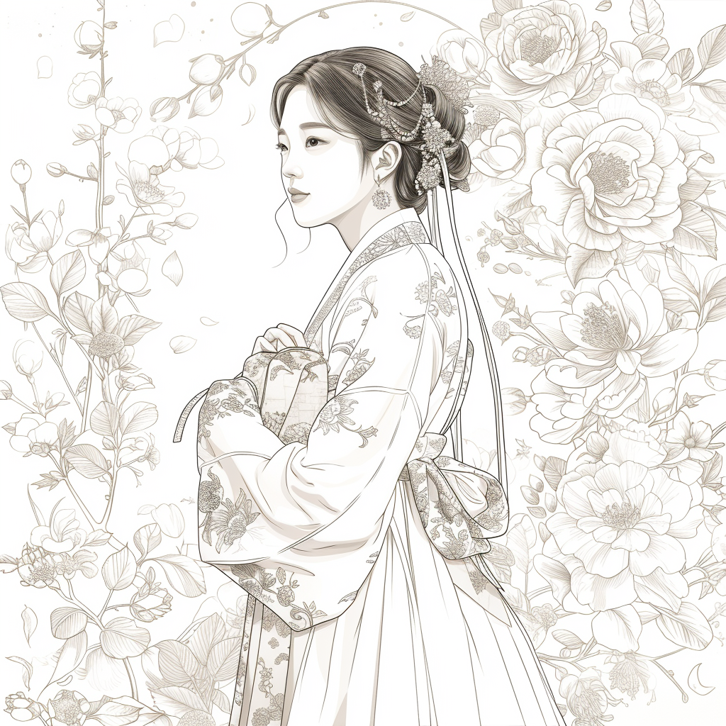 The Rainbow Hanbok Dancer