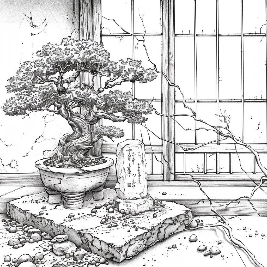 Bonsai by the Mountain Window