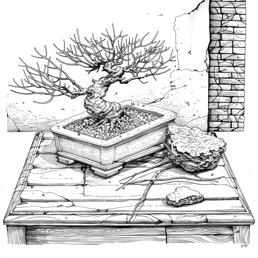 Bonsai by the Mountain Window