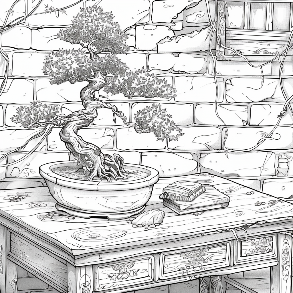 Bonsai by the Mountain Window