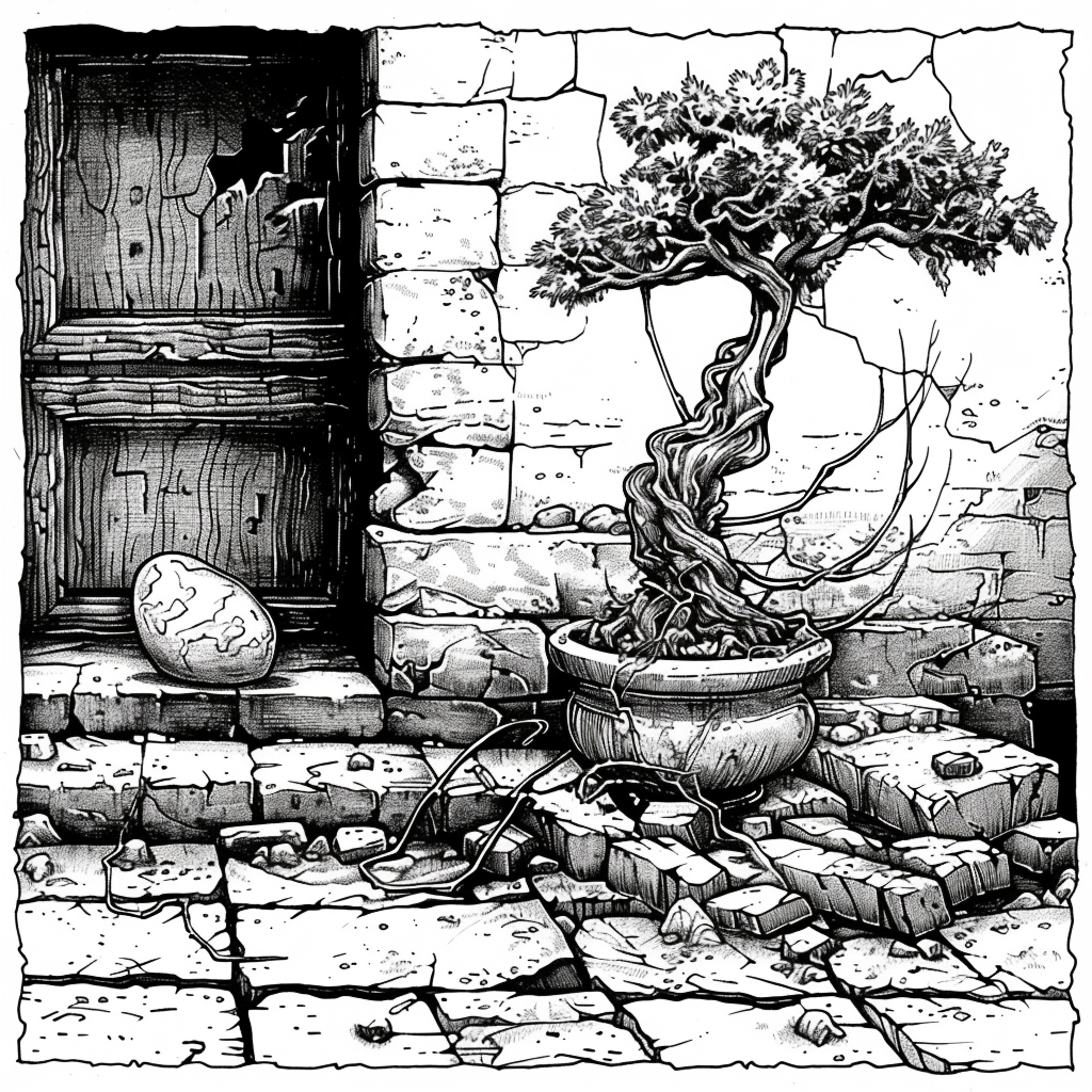 Bonsai by the Mountain Window