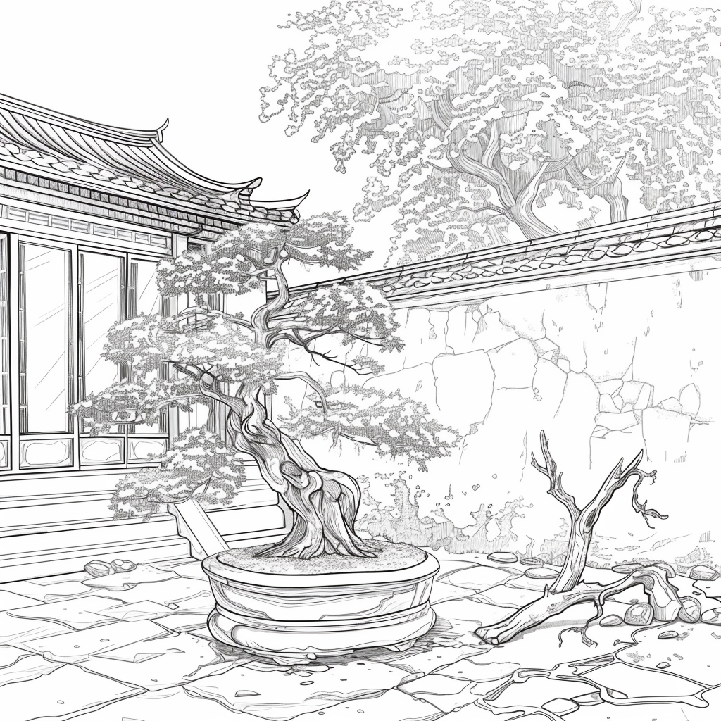 Bonsai by the Mountain Window