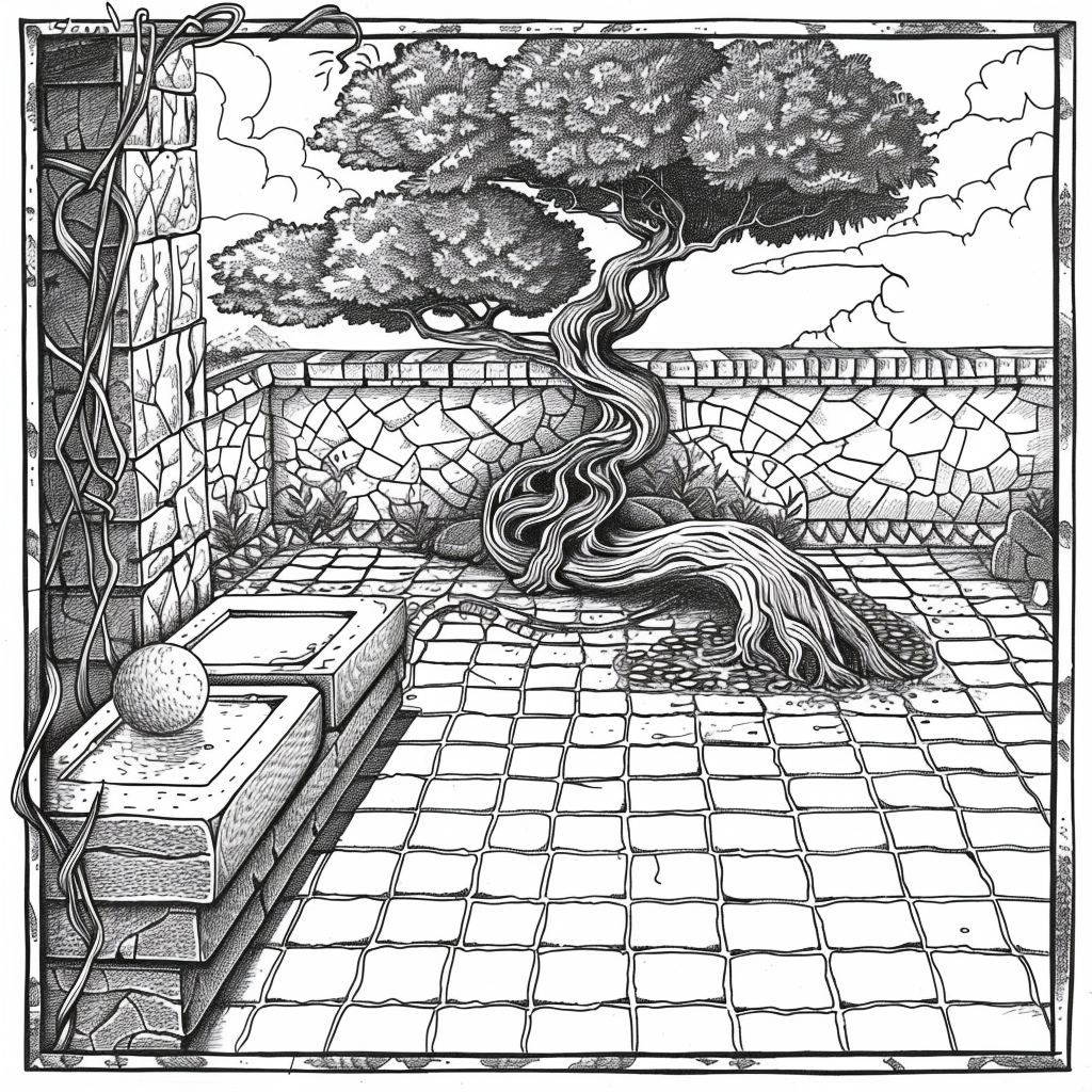 Bonsai by the Mountain Window