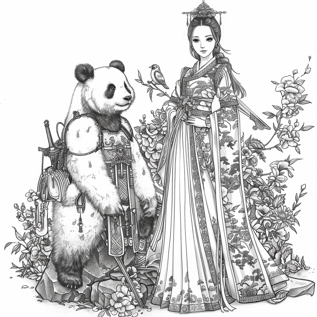 Harmony in the Bamboo Garden