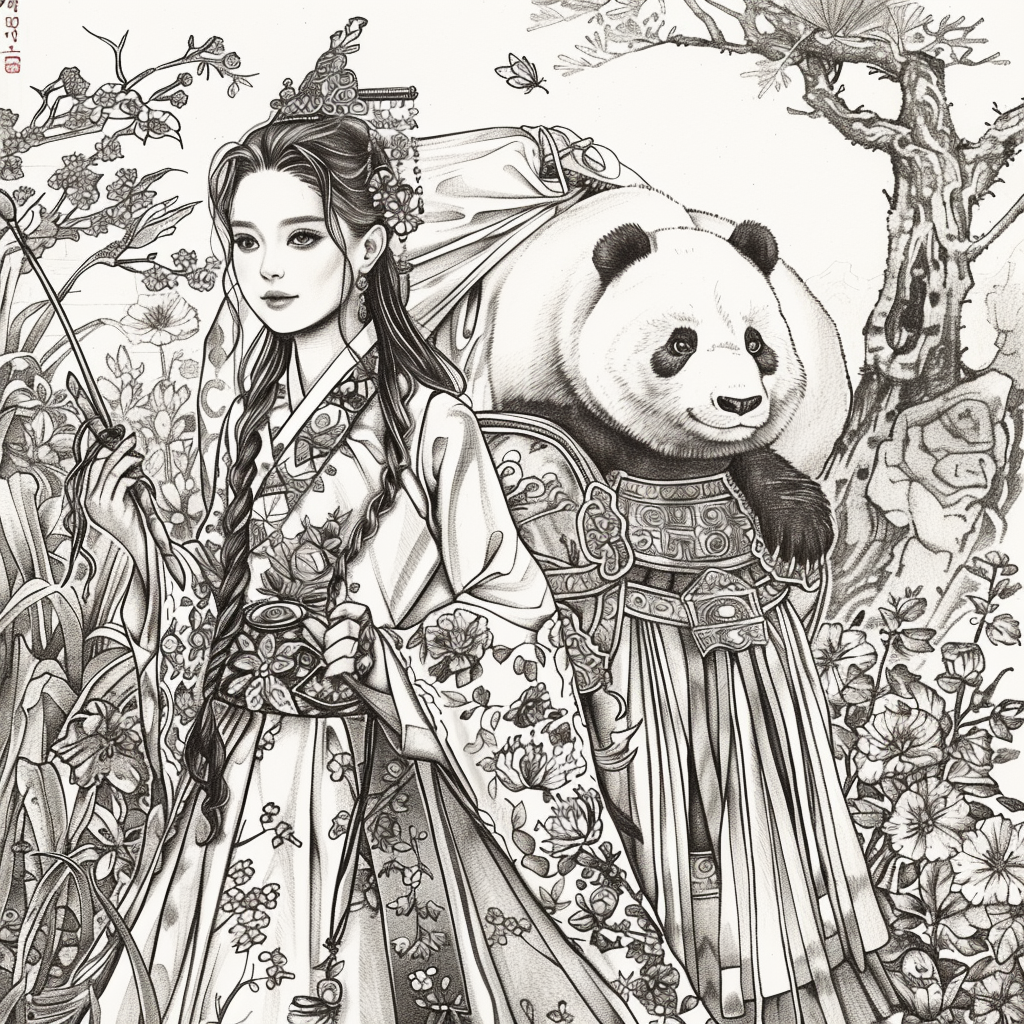Harmony in the Bamboo Garden