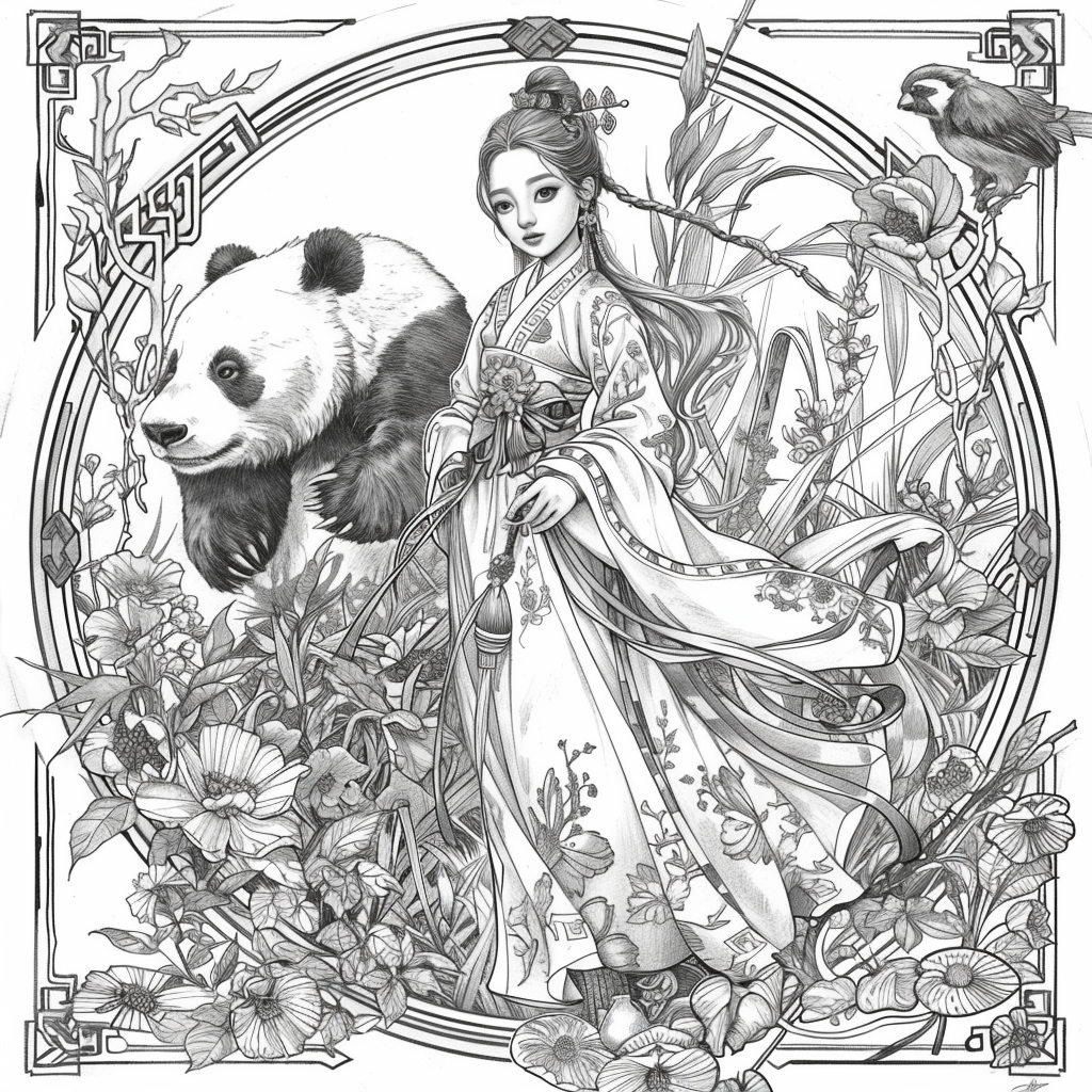 Harmony in the Bamboo Garden