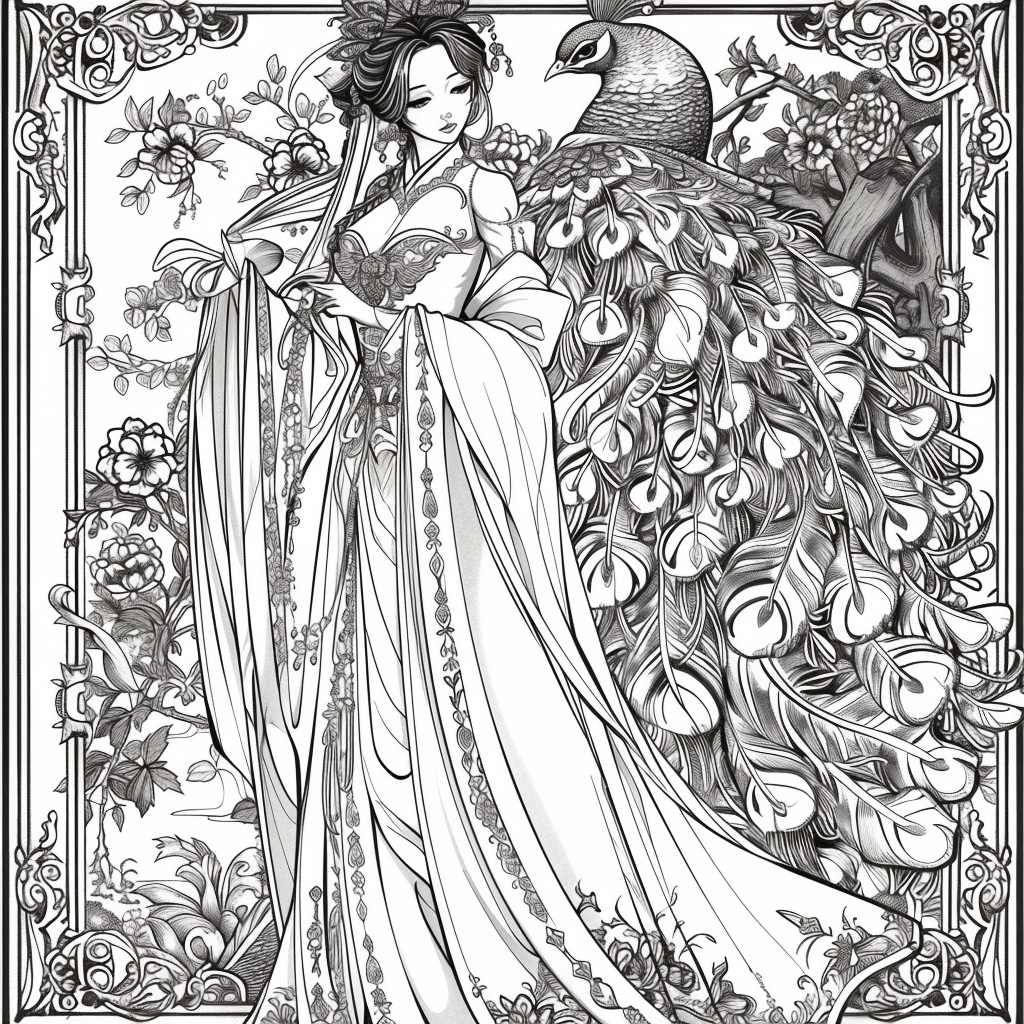 Moonlit Empress and the Peacock of Eternity