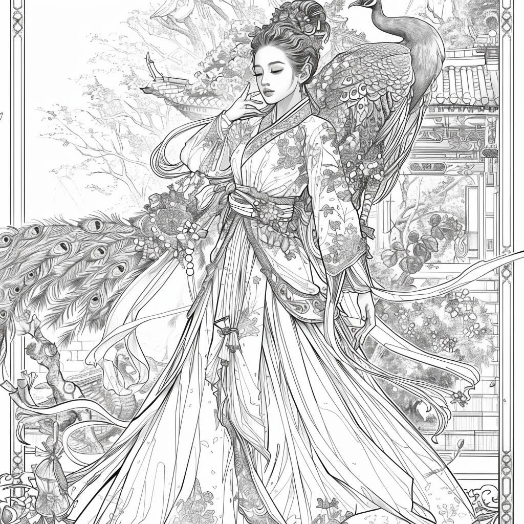 Moonlit Empress and the Peacock of Eternity