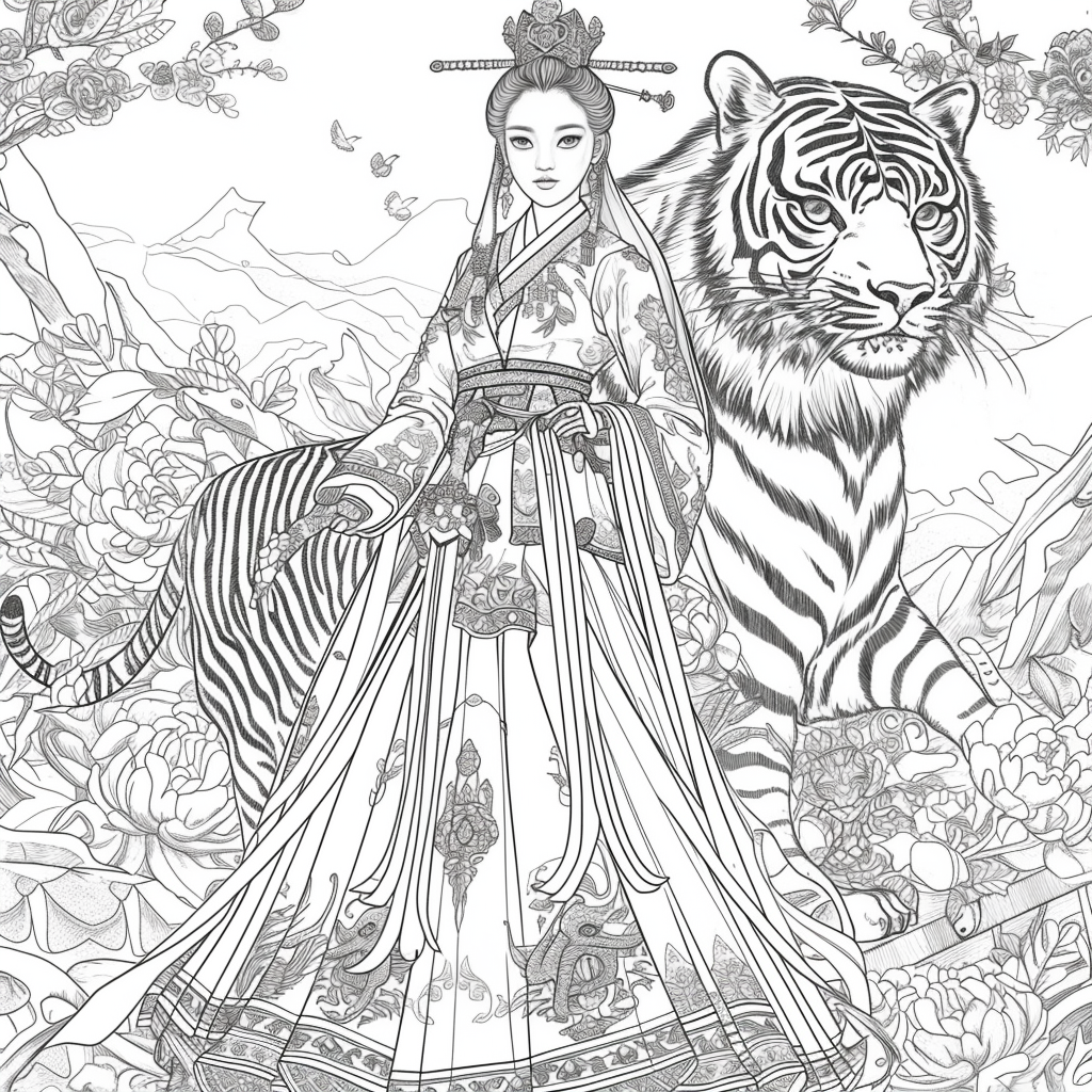 Moonlit Empress and the Peacock of Eternity