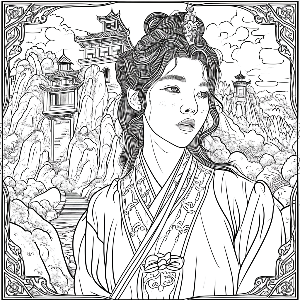 Blossoms of Grace – The Flower Maiden in Hanbok