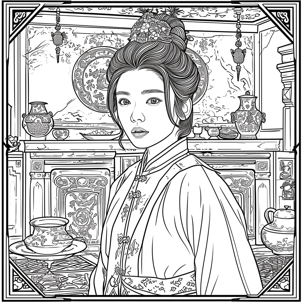 Blossoms of Grace – The Flower Maiden in Hanbok