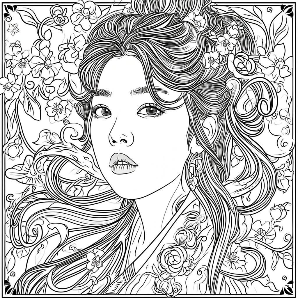 Blossoms of Grace – The Flower Maiden in Hanbok