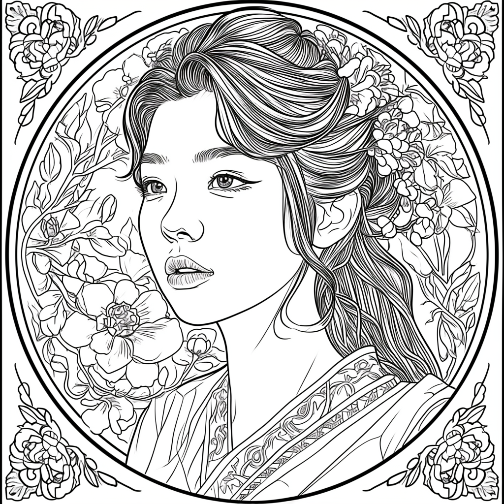 Blossoms of Grace – The Flower Maiden in Hanbok