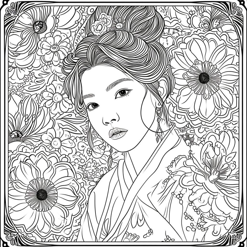 Blossoms of Grace – The Flower Maiden in Hanbok