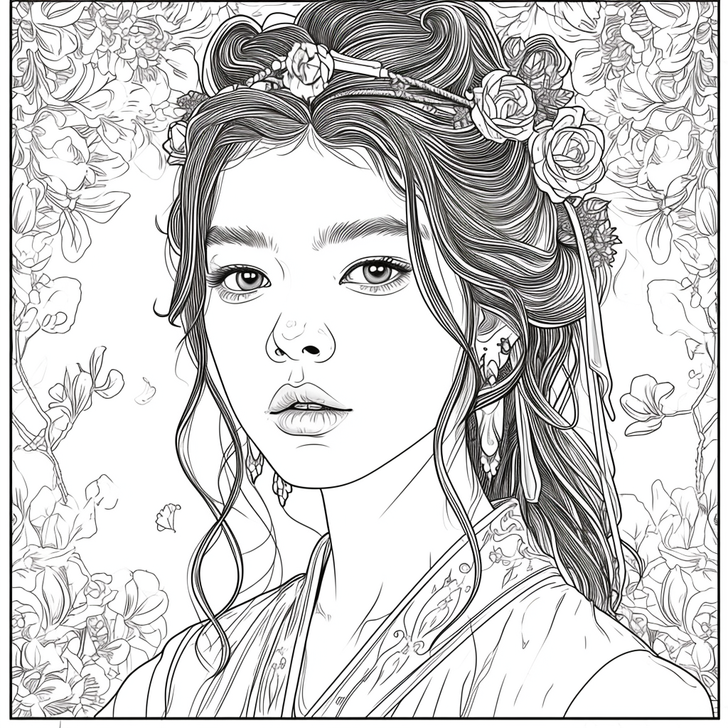 Blossoms of Grace – The Flower Maiden in Hanbok