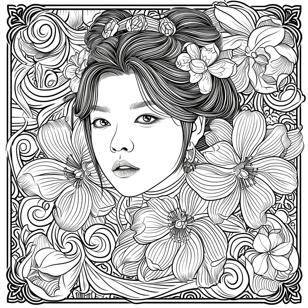 Blossoms of Grace – The Flower Maiden in Hanbok