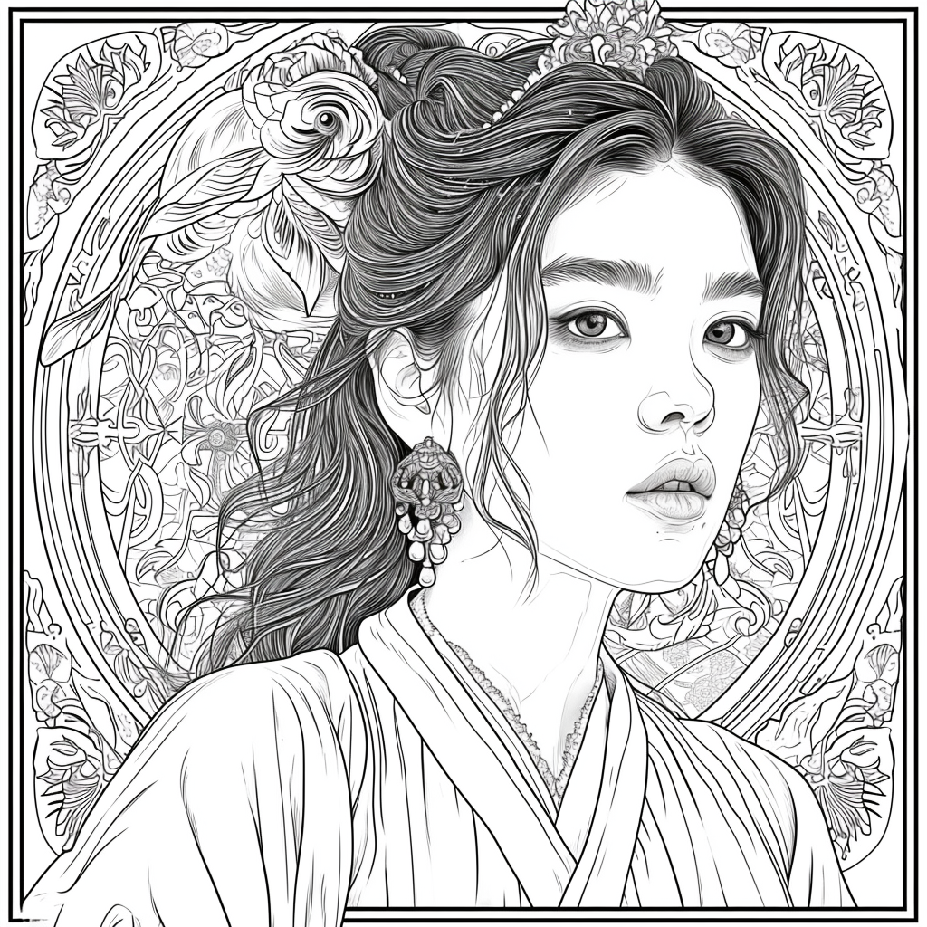 Blossoms of Grace – The Flower Maiden in Hanbok
