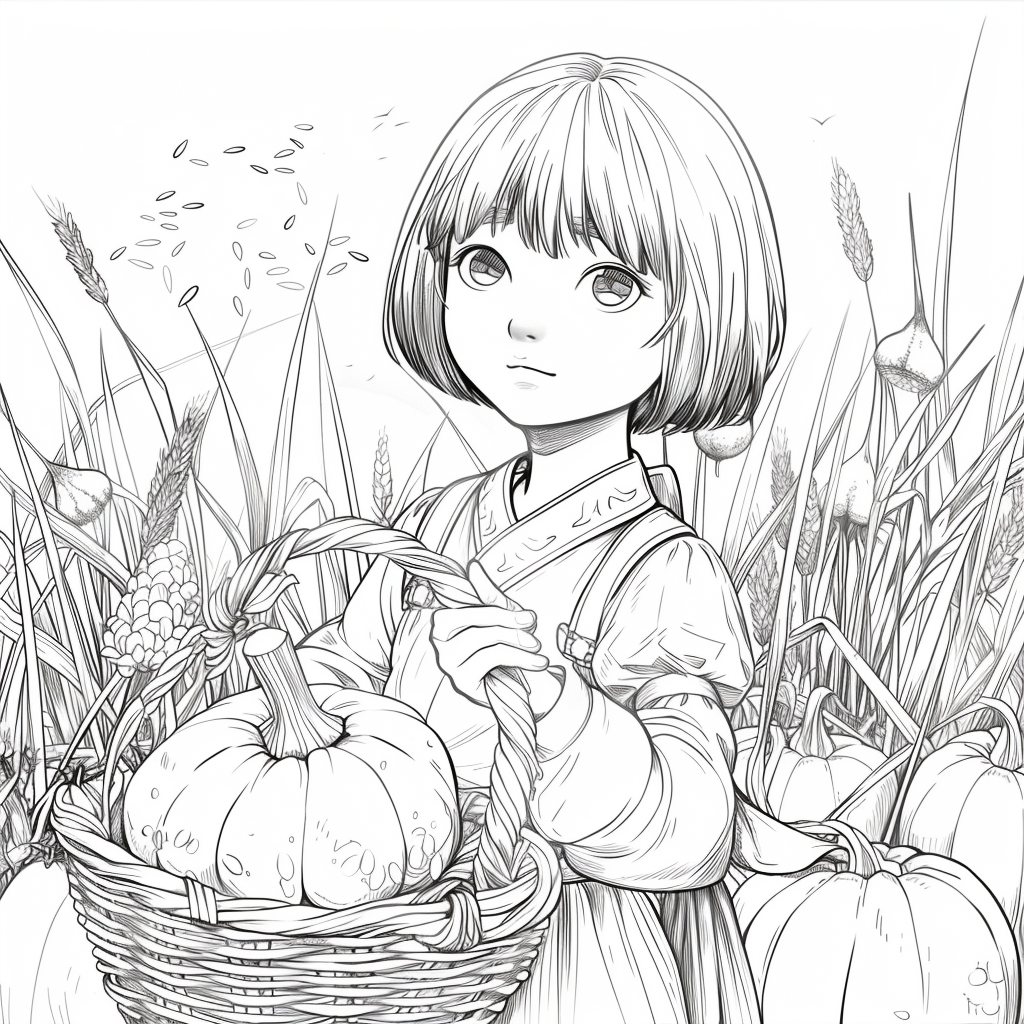 Autumn Harvest Girl