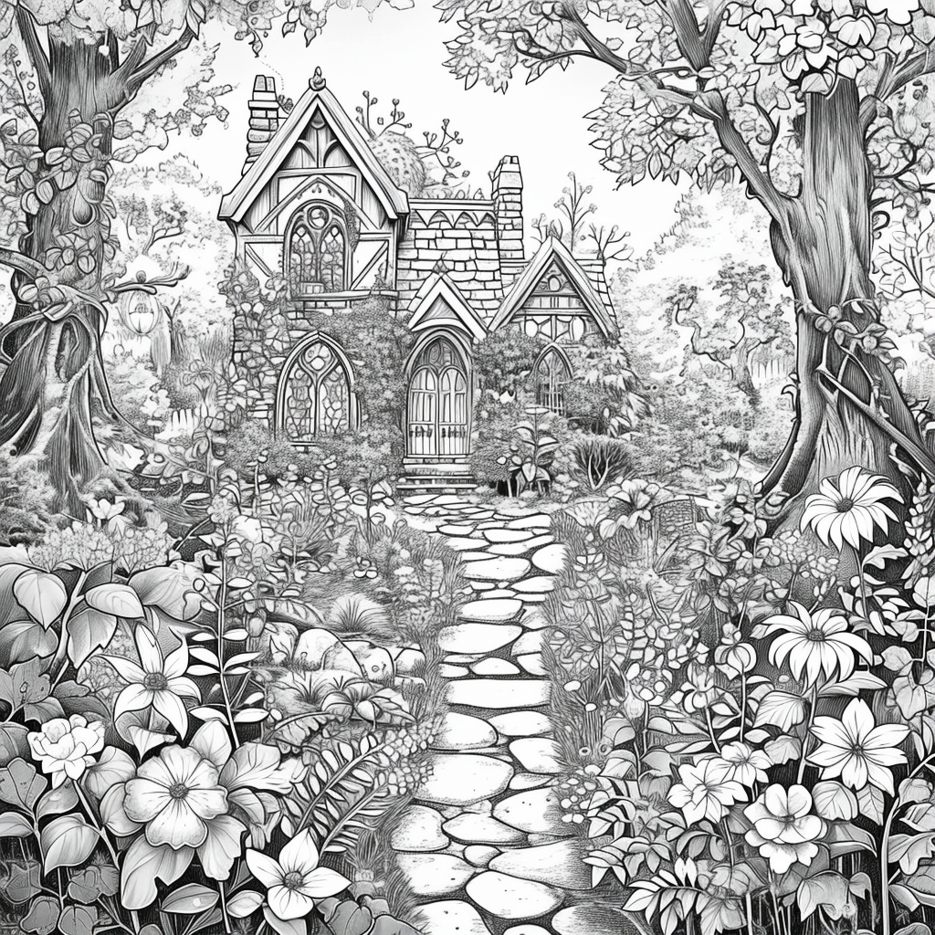 Whimsical Fairy Village – Enchanted Treehouse Homes in a Magical Land