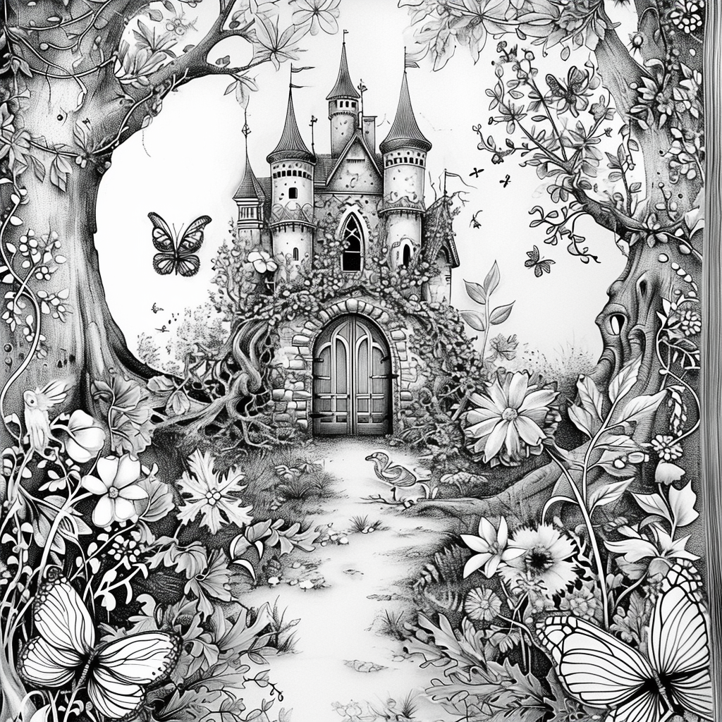 Whimsical Fairy Village – Enchanted Treehouse Homes in a Magical Land