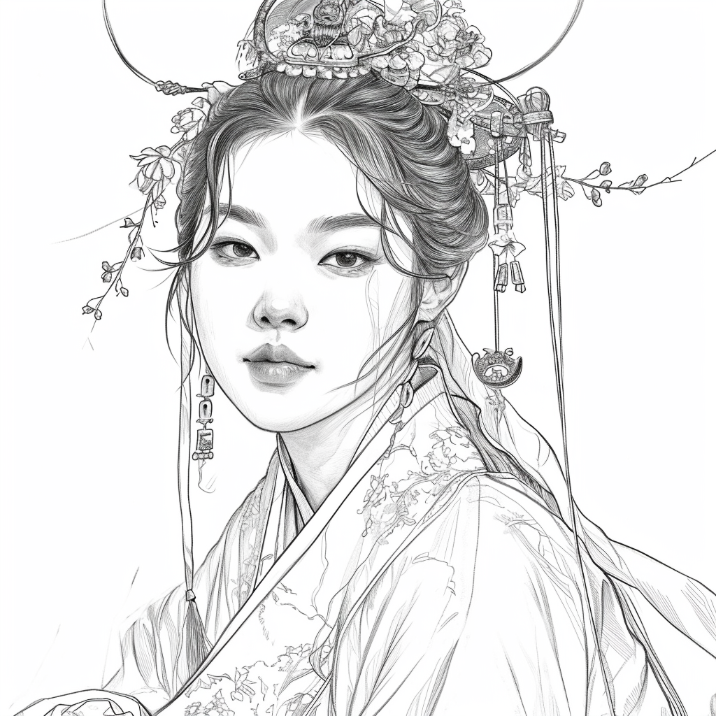 The serene beauty of a woman in harmony with nature