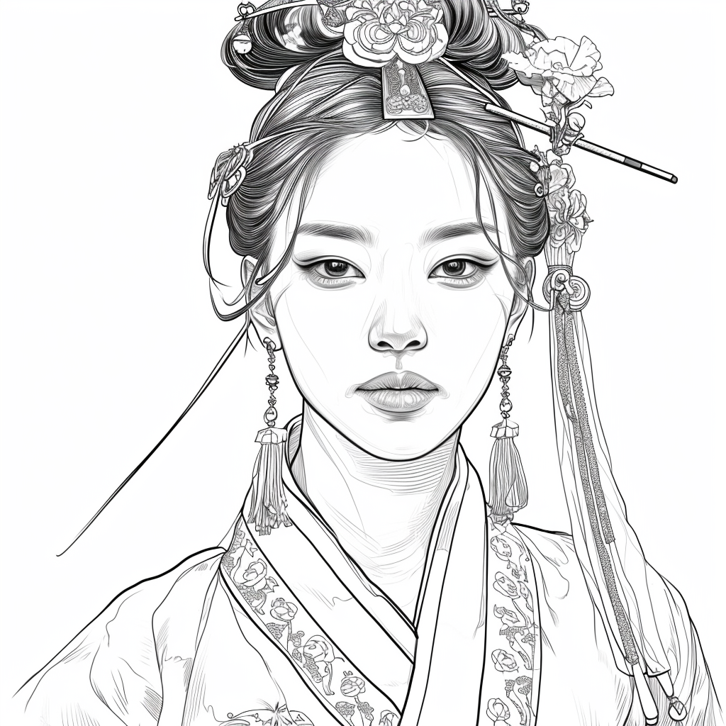 The serene beauty of a woman in harmony with nature