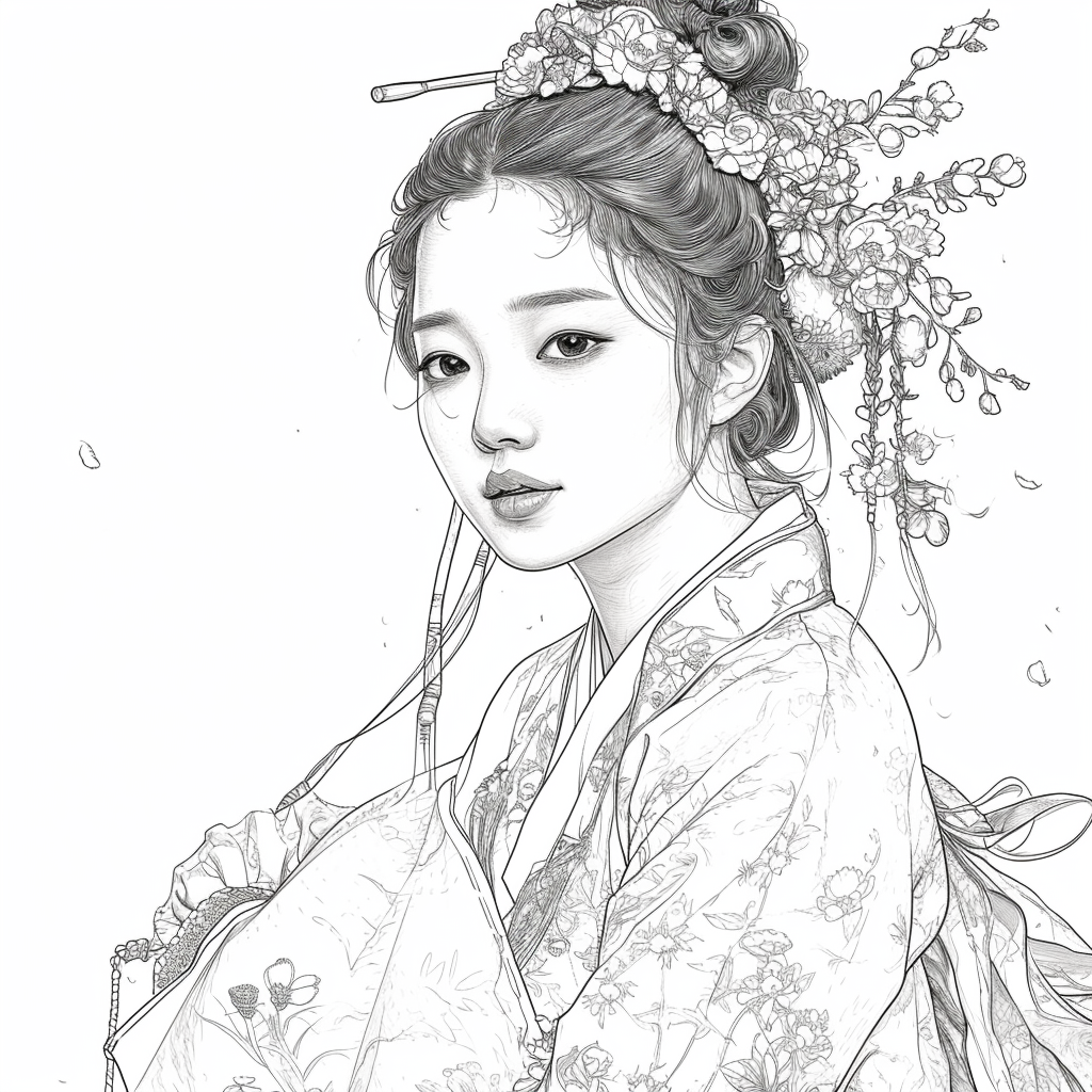 The serene beauty of a woman in harmony with nature