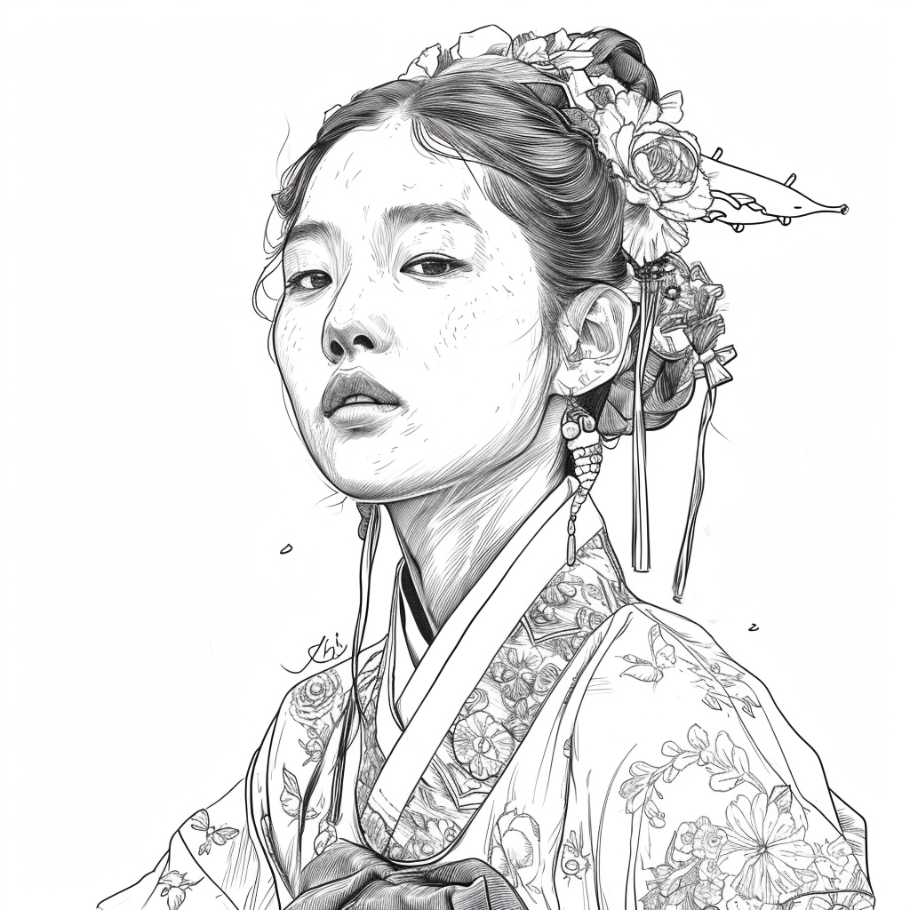 The serene beauty of a woman in harmony with nature