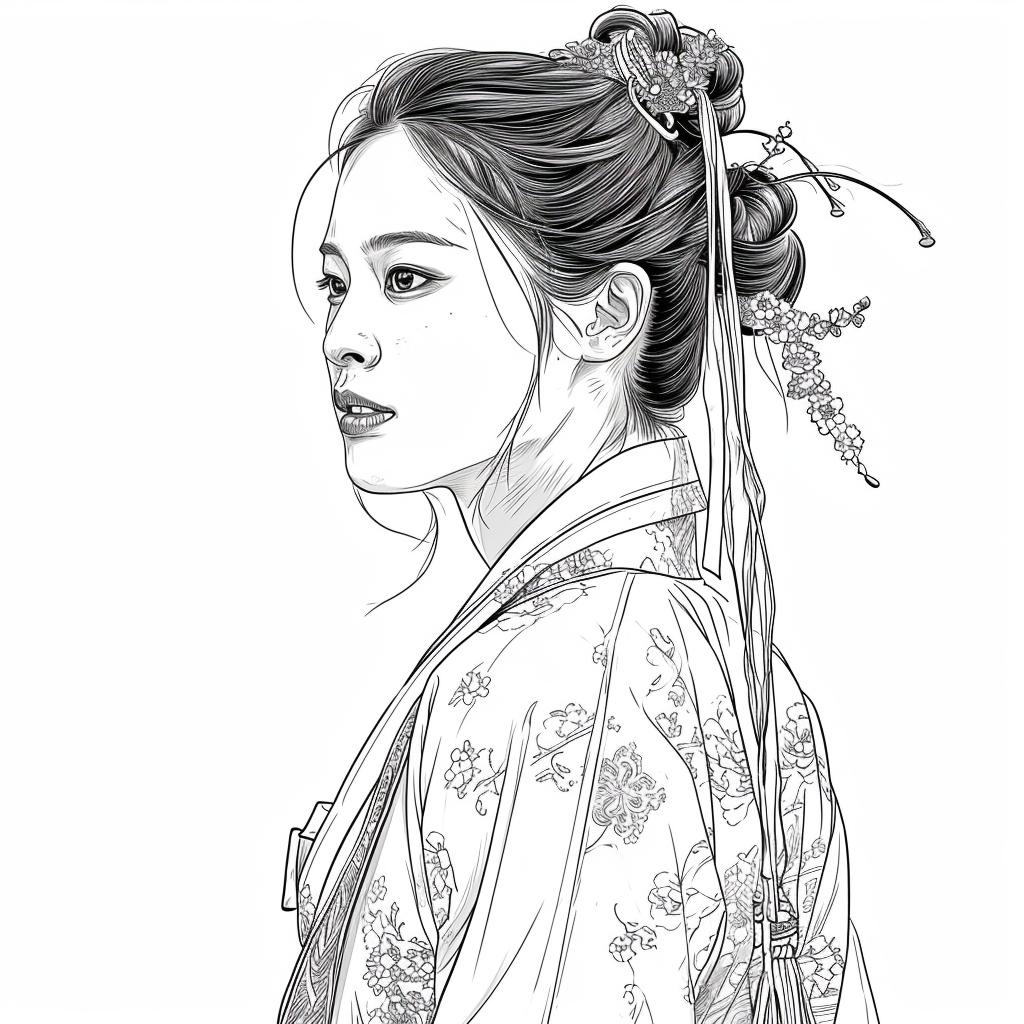 The serene beauty of a woman in harmony with nature