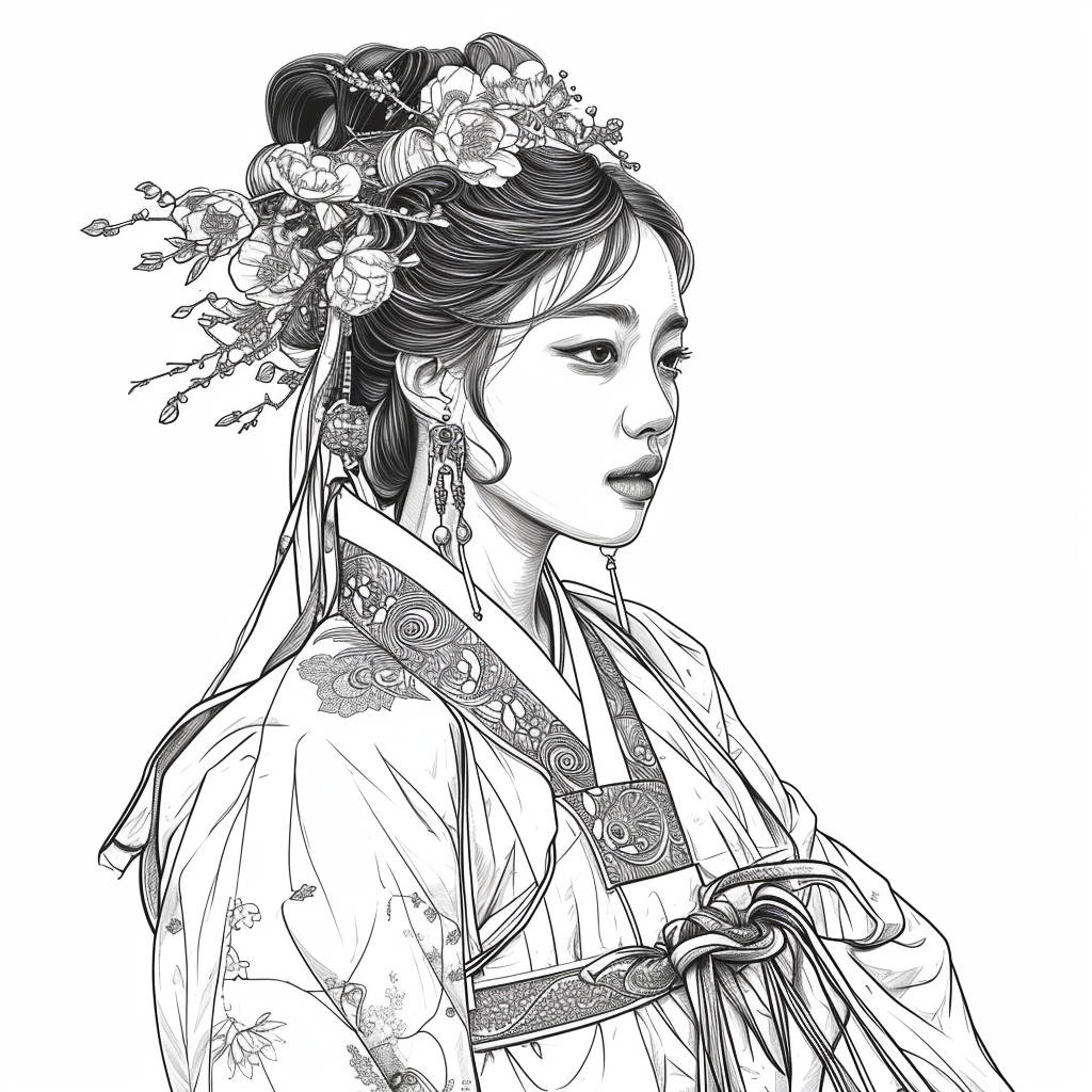 The serene beauty of a woman in harmony with nature