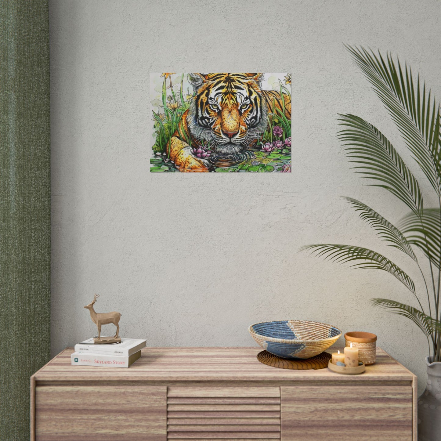 Tiger Illustration Poster — Rolled Art Print