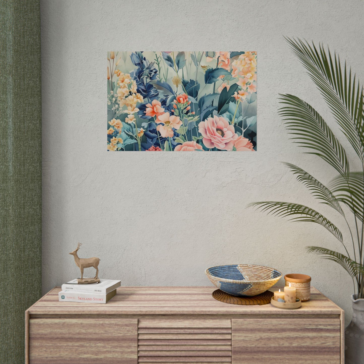Vintage Floral Botanical Poster — Rolled Wall Art Print